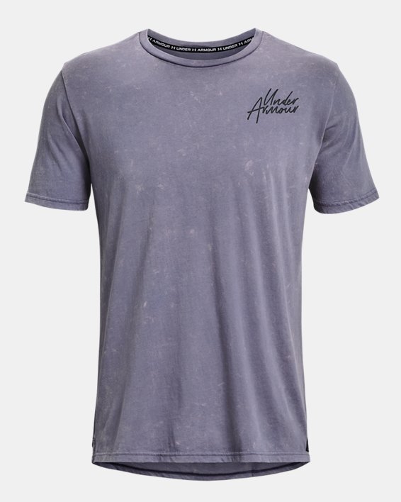 Men's UA Snow Wash T-Shirt in Purple image number 6